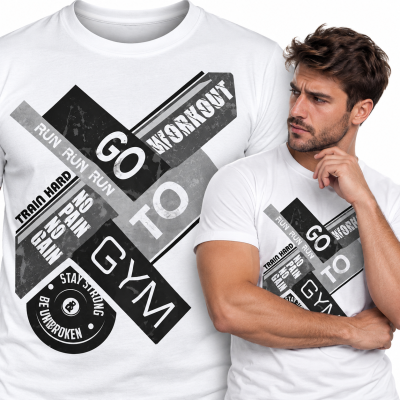 KOSZULKA NA SIŁOWNIĘ  GO TO GYM